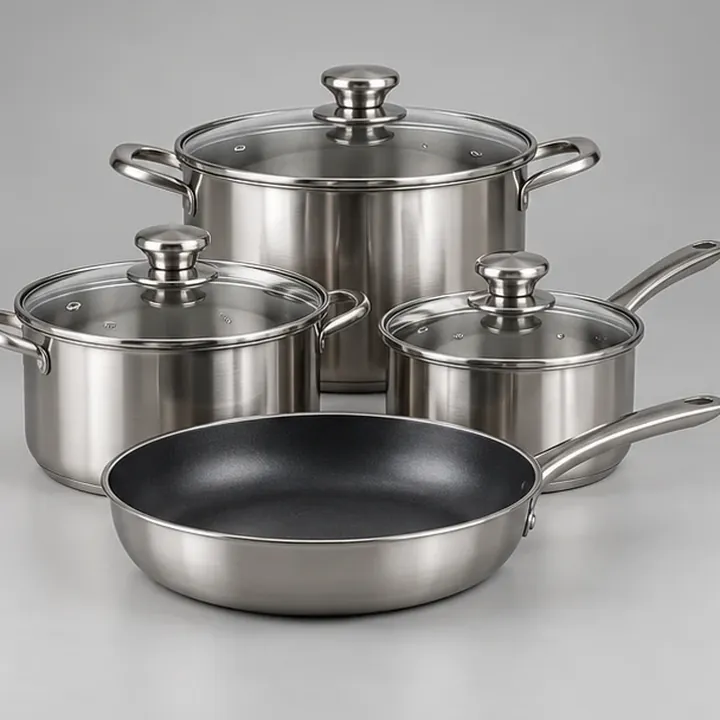 Batería de cocina de acero inoxidable